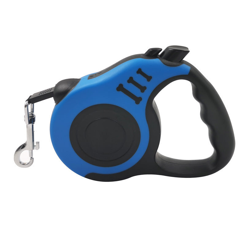 Automatic Retractable Dog Leash with Bone Print