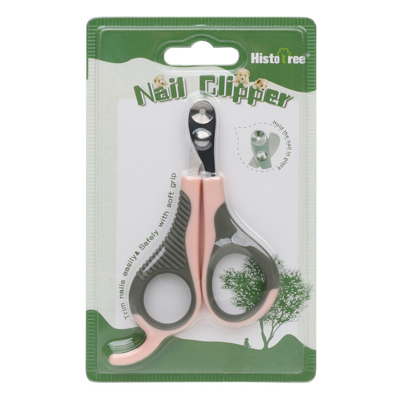 Portable Plastic Round Hole Dog Nail Clipper