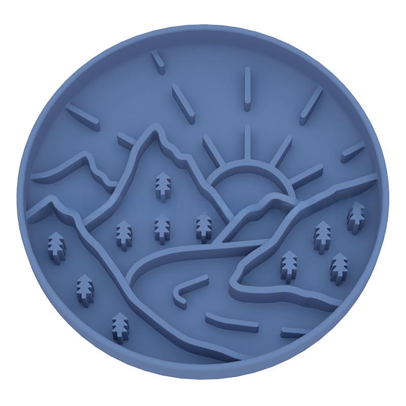 Slow-Feeding Silicone Dog Bowl