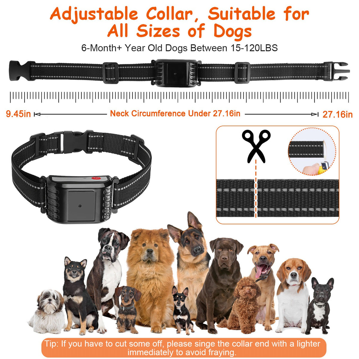1Set 990Ft Range Dog Wireless Fence Remote Training Collar Ipx6 Waterproof Receiver With 0-9 Levels Beep Vibration Shock Mode 4 Channels Rec