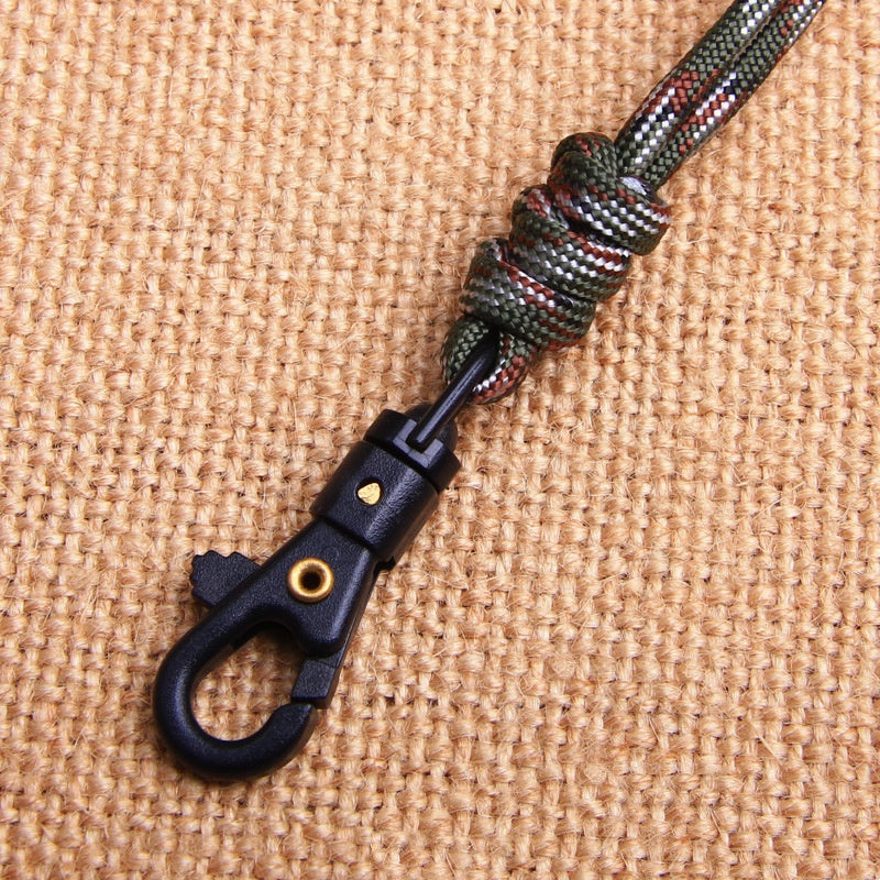 Hand-Woven Keychain Lanyard Flashlight Rope Neck Rope Core Parachute Cord Woven Lanyard
