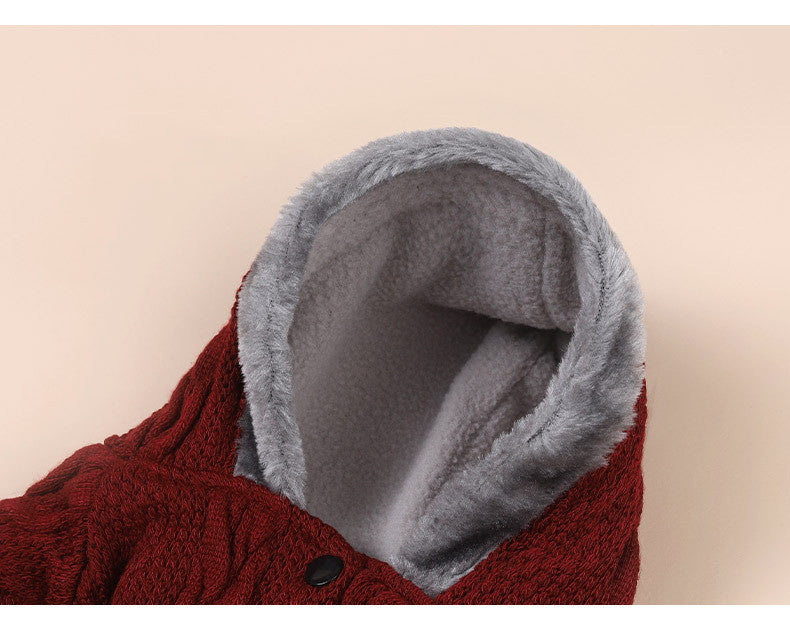 Pet Clothes Dog Wool Plus Velvet To Keep Warm Small And Medium Personality Trends