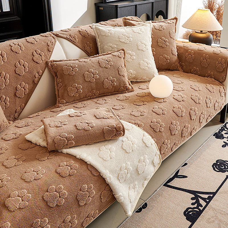 Thickened Plush Non-Slip Sofa Cushion