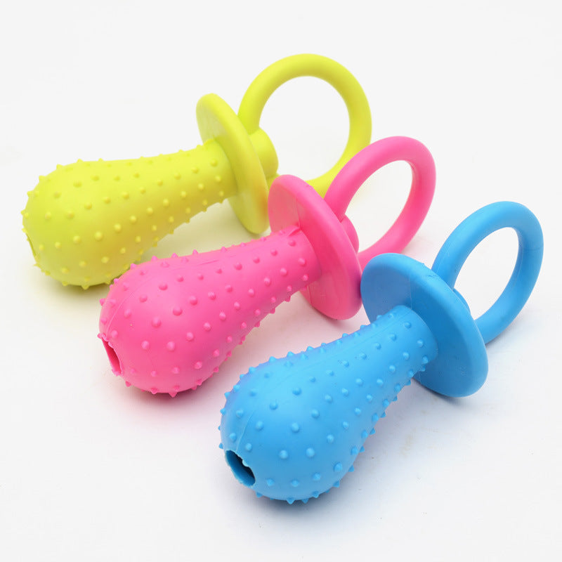 Pet Tpr Rubber Three-Color Ring Toy
