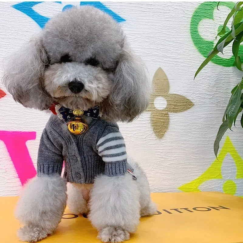 Pet Dog Cardigan Sweater