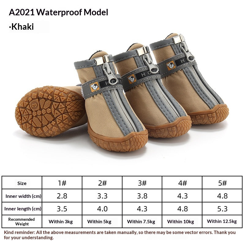 Breathable Waterproof Non-Slip Pet Rain Boots