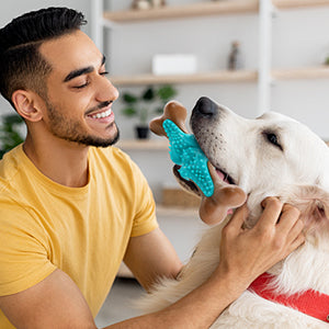 Dog Chew Toy For Large Dogs, Rubber Bone Dog Toys For Aggressive Chewers Large Breed, Teething Chew Toys Medium Dogs, Interactive Dental Hea