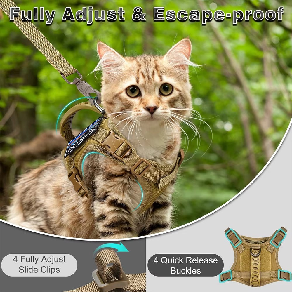Hook-and-Loop Pet Harness Vest-Style