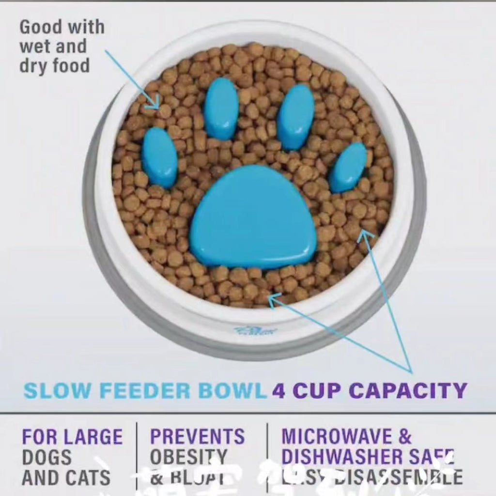 Slow-Feeding Anti-Choking And Non-Slip Pet Bowl