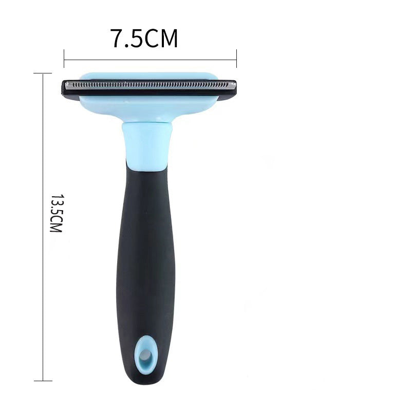 Professional Pet De Shedding Comb Tool Blue