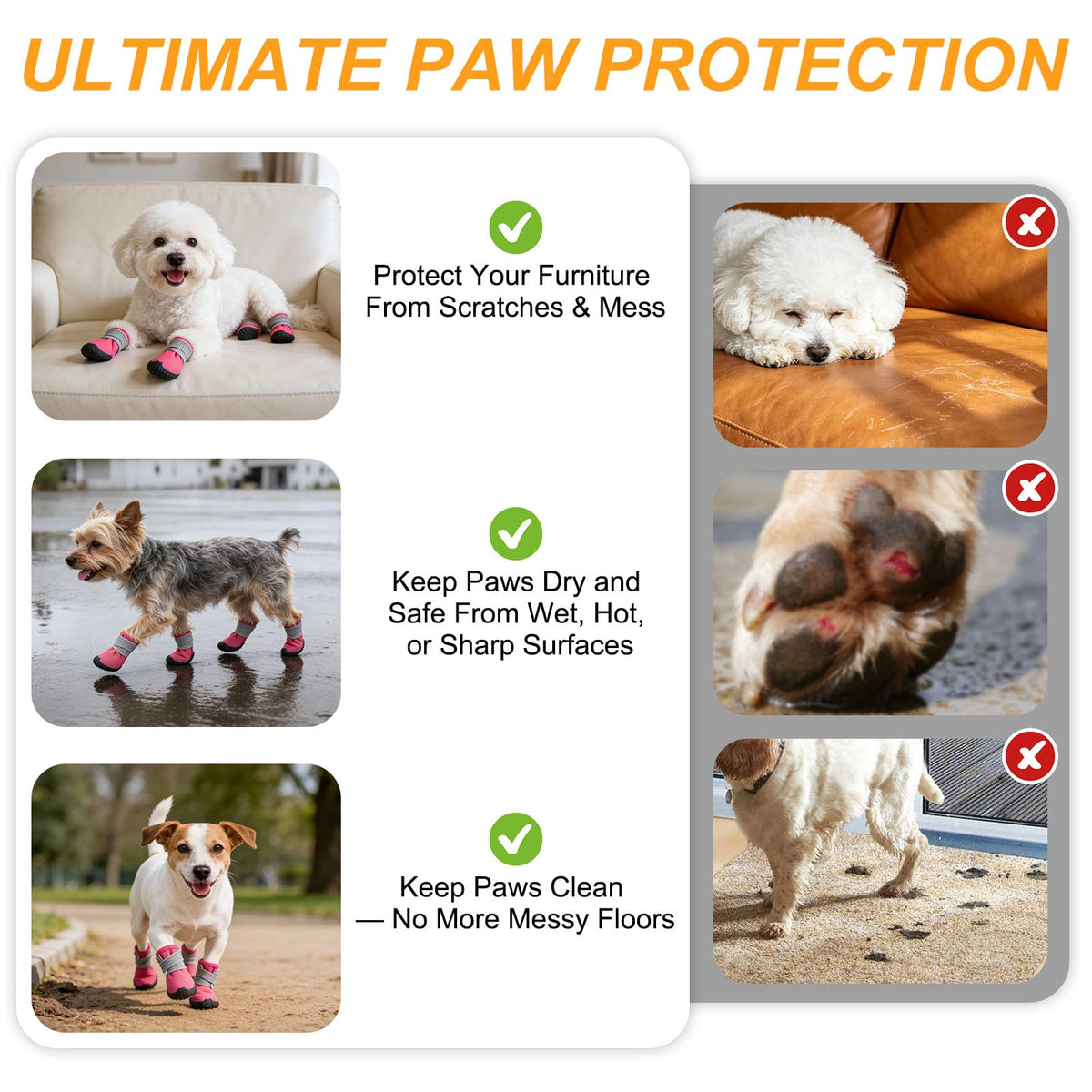 Breathable Anti-Slip Dog Boots For Small Dogs