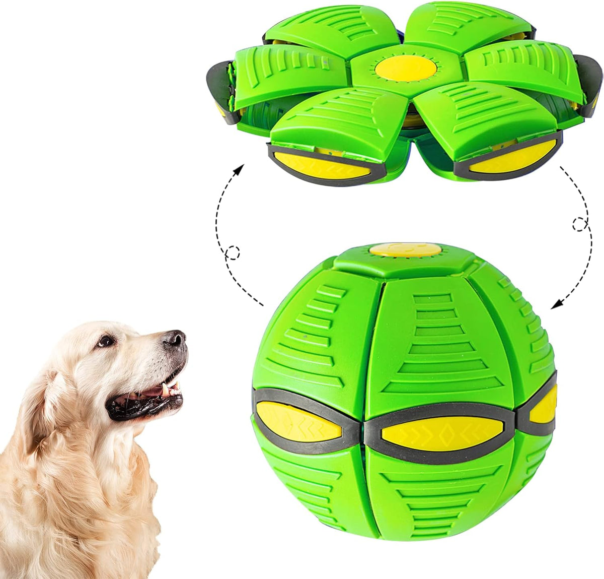 Six-Light Flying Saucer Dog Toy