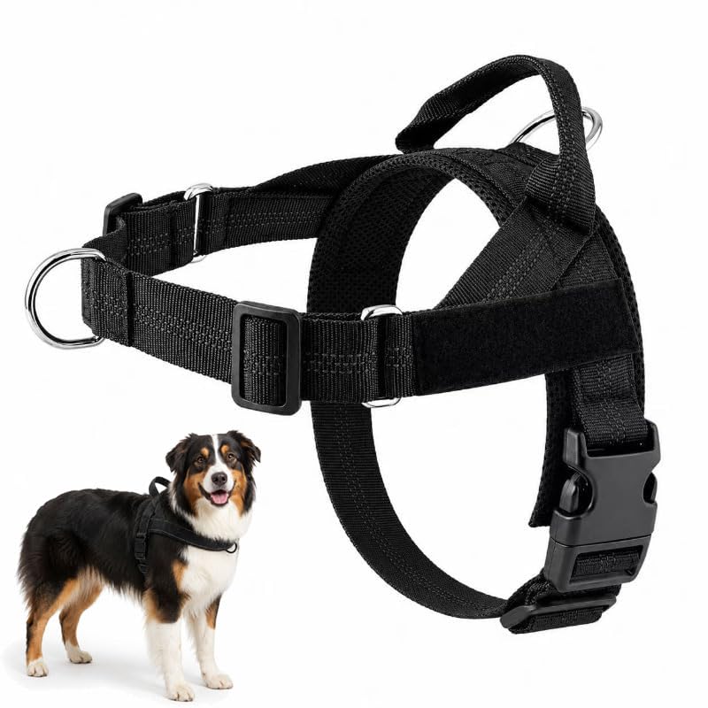 No-Pull Reflective Dog Harness With Padded Handle