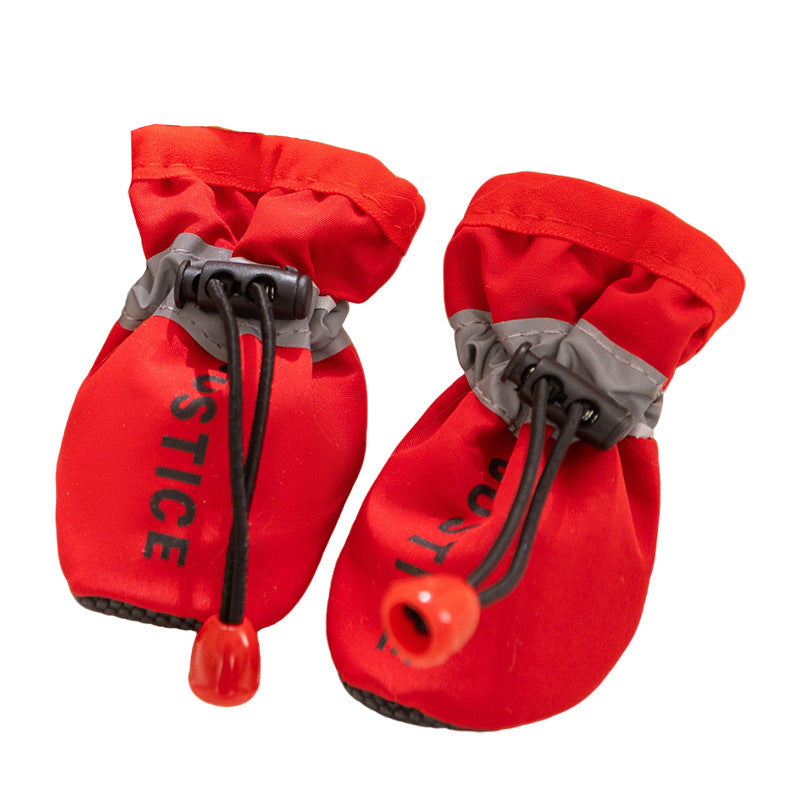 Warm Fleece Dog Shoes for Autumn and Winter