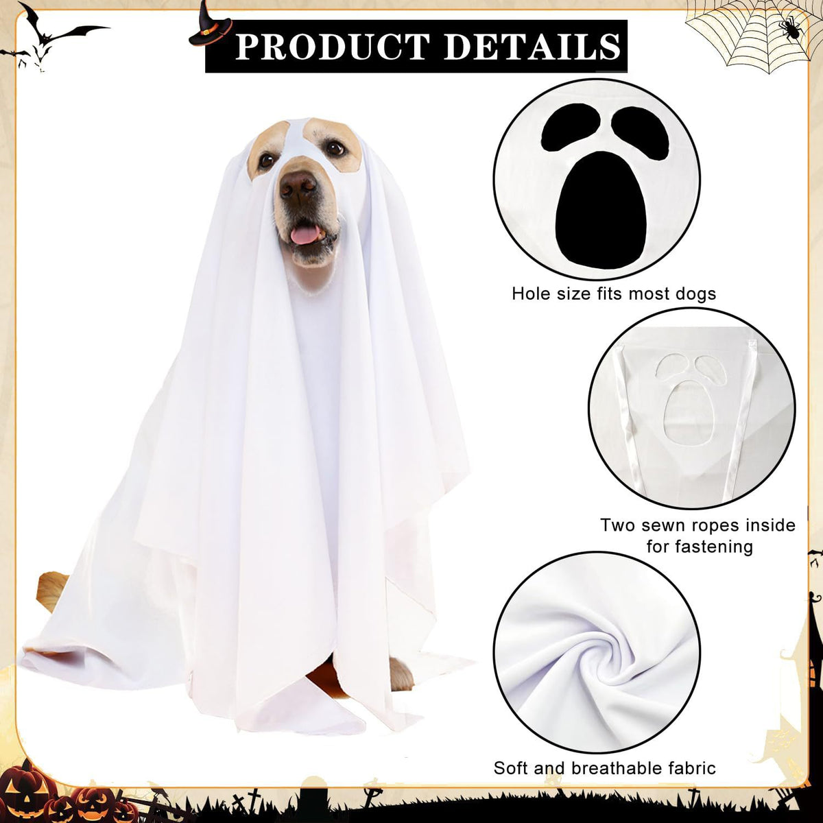 Halloween Ghost Pet Costume