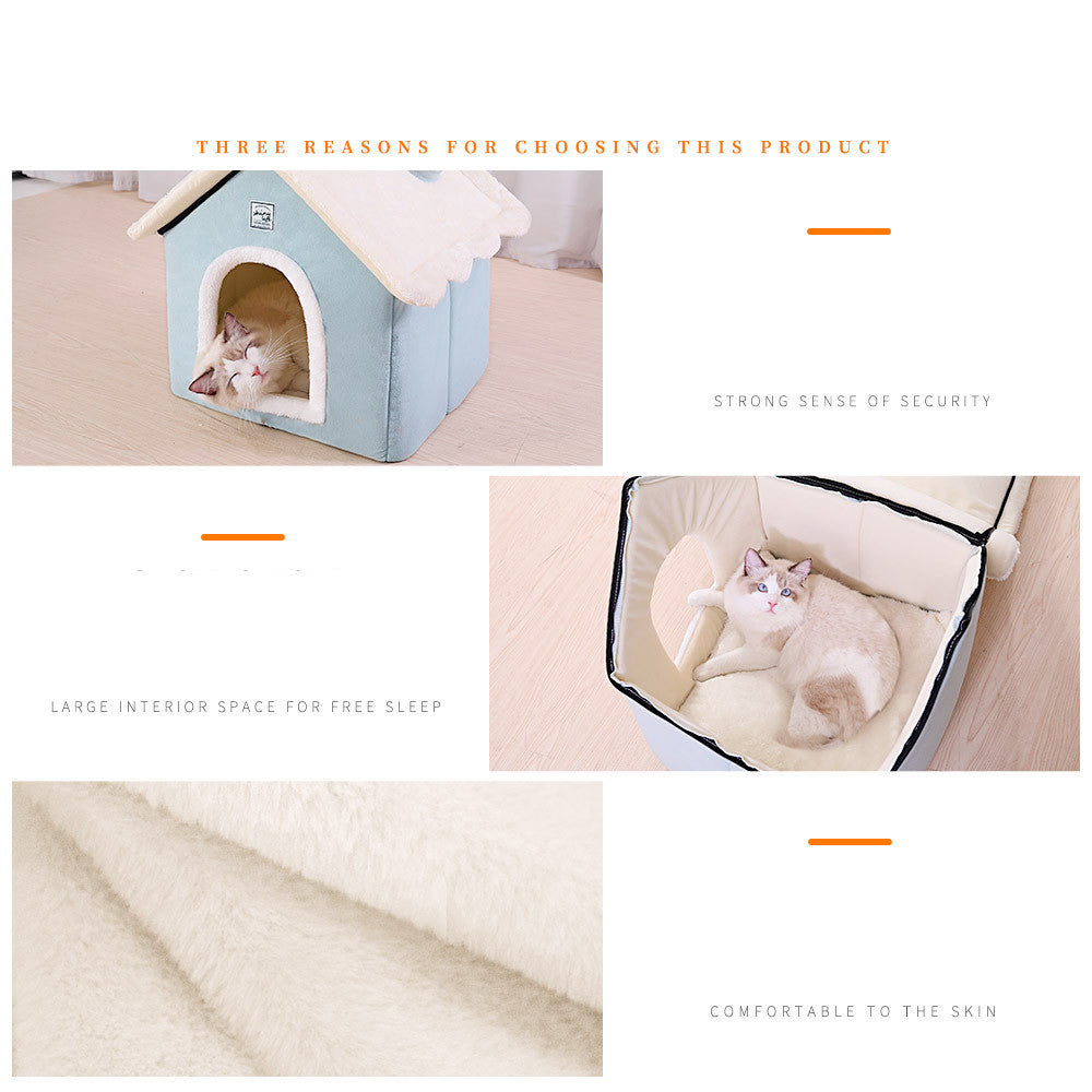 Warm Closed Dog Kennel House