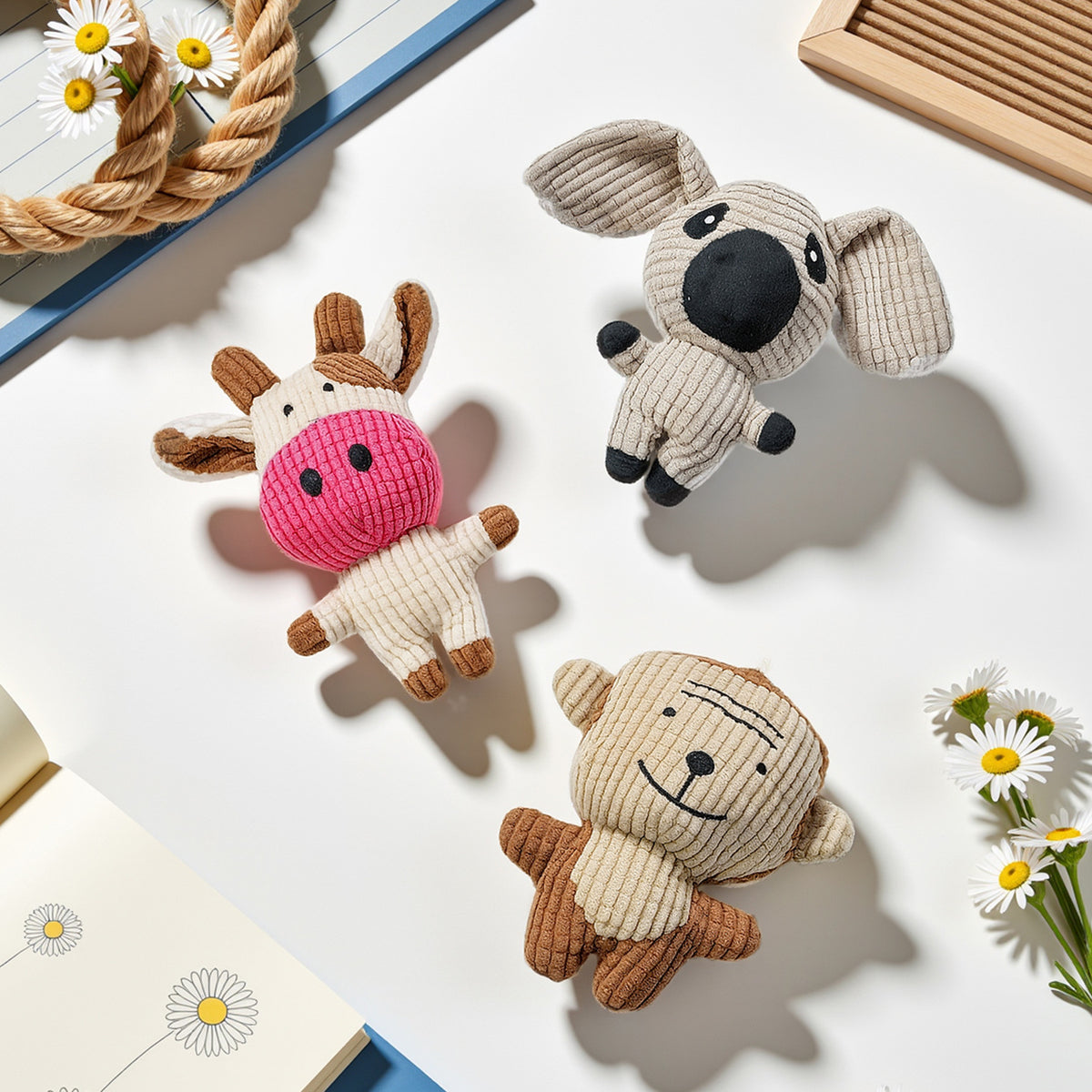 Bite-Resistant Plush Pet Toy With Sound
