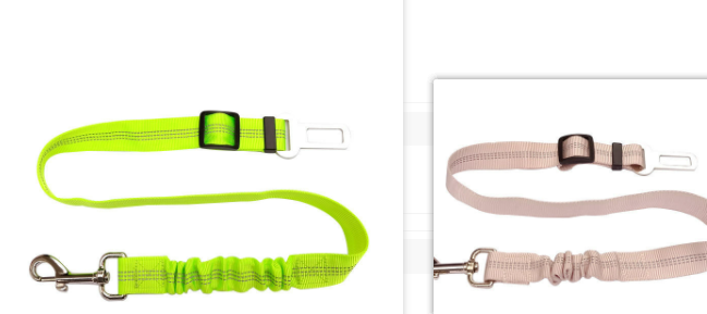 Reflective Cushioned Dog Car Seat Belt