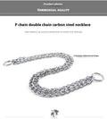 Pet Supplies Collar Double Row Carbon Steel