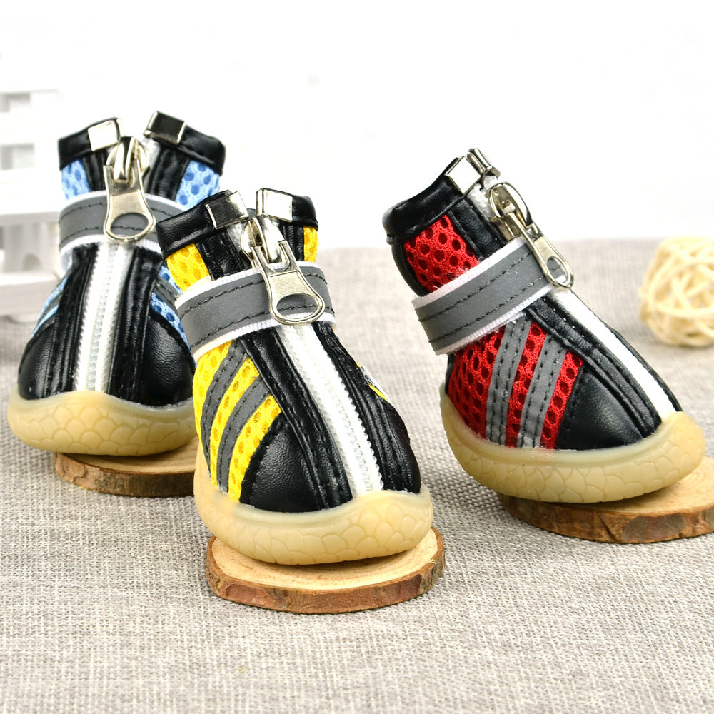 Reflective Breathable Mesh Dog Shoes