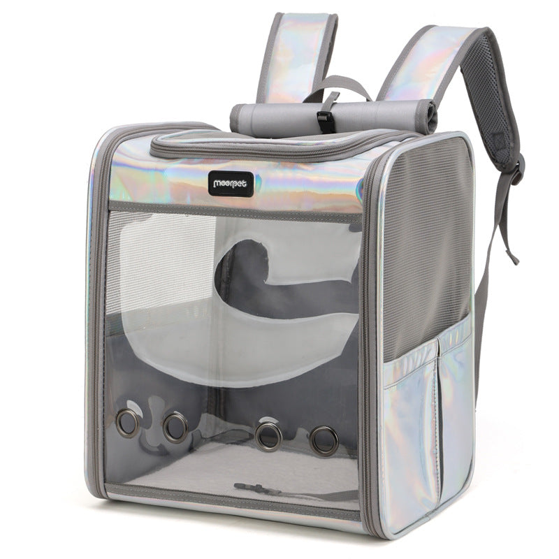 Large Capacity Portable Pet Backpack For Outdoor Use
