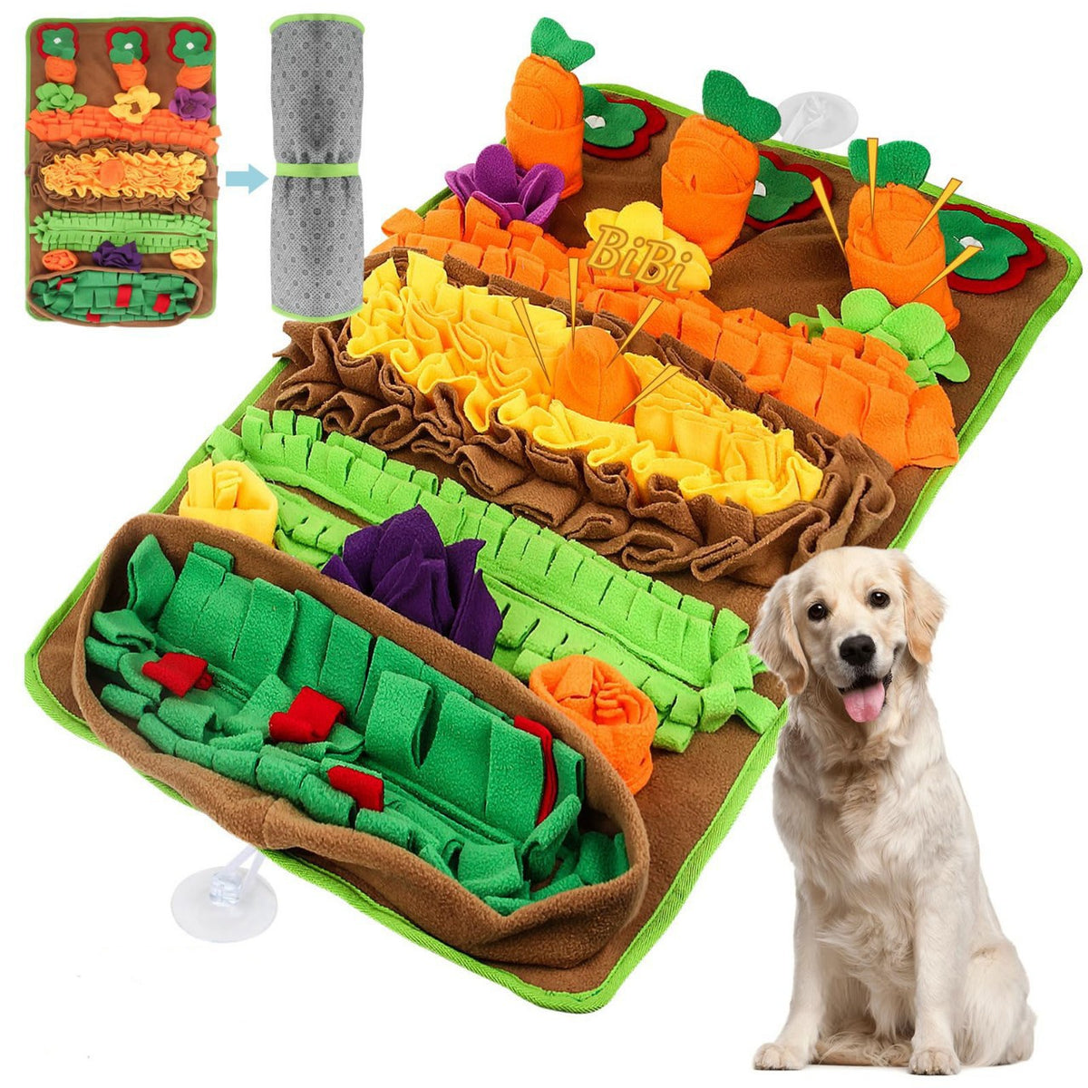 Interactive Carrot Snuffle Mat For Dogs