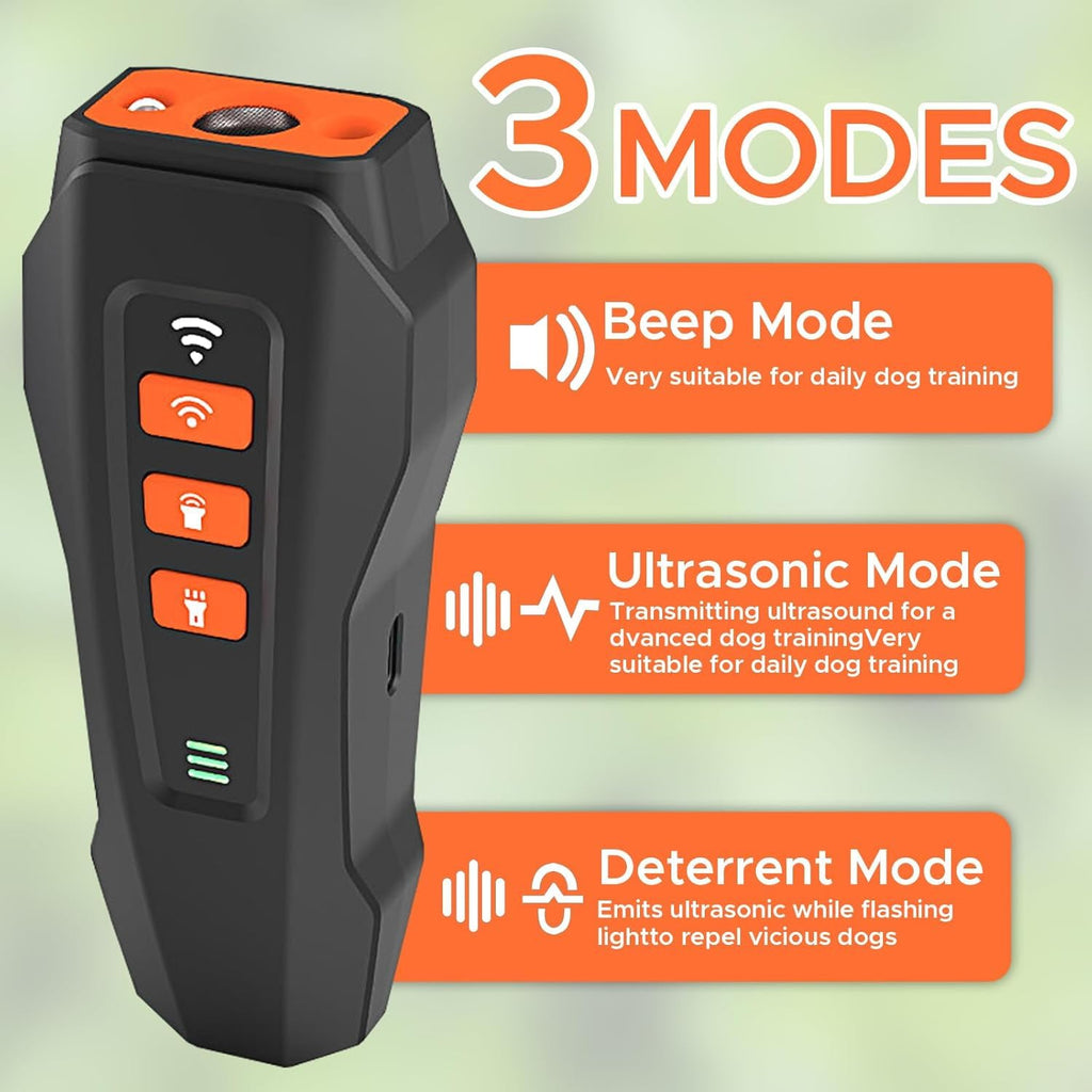 Three-Mode Ultrasonic Dog Bark Deterrent