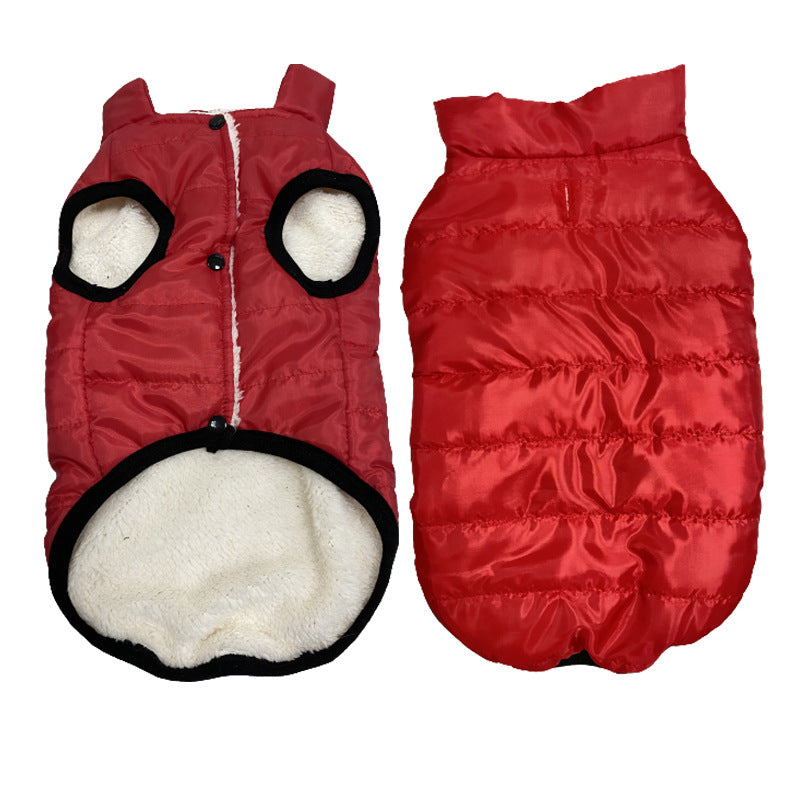 Waterproof Windproof Fleece-Lined Winter Dog Vest