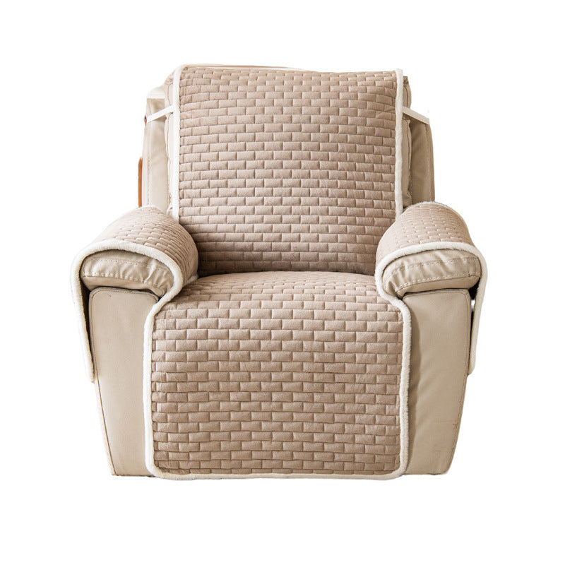 Solid-Color Protective Cover For A Pet Sofa With A One-Piece Design
