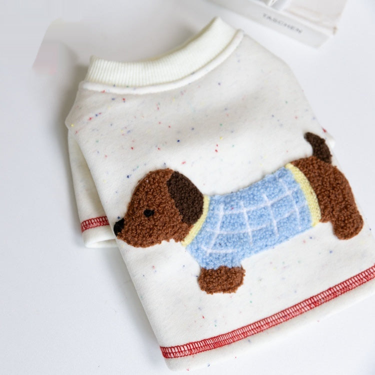Warm Brushed Dog Hoodie
