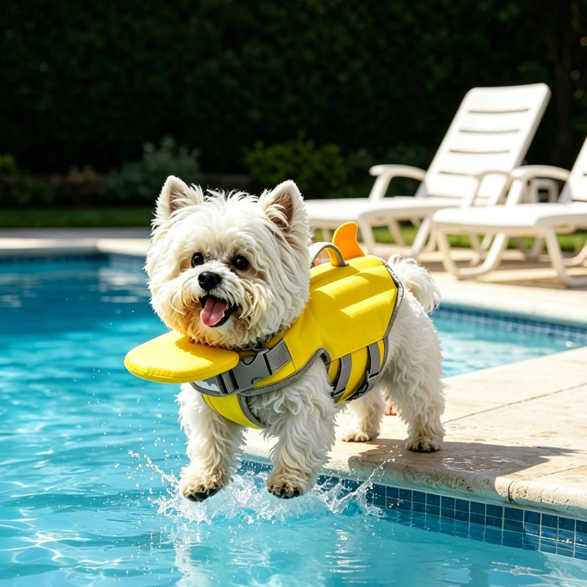 Adjustable Dog Life Vest with Rescue Handle