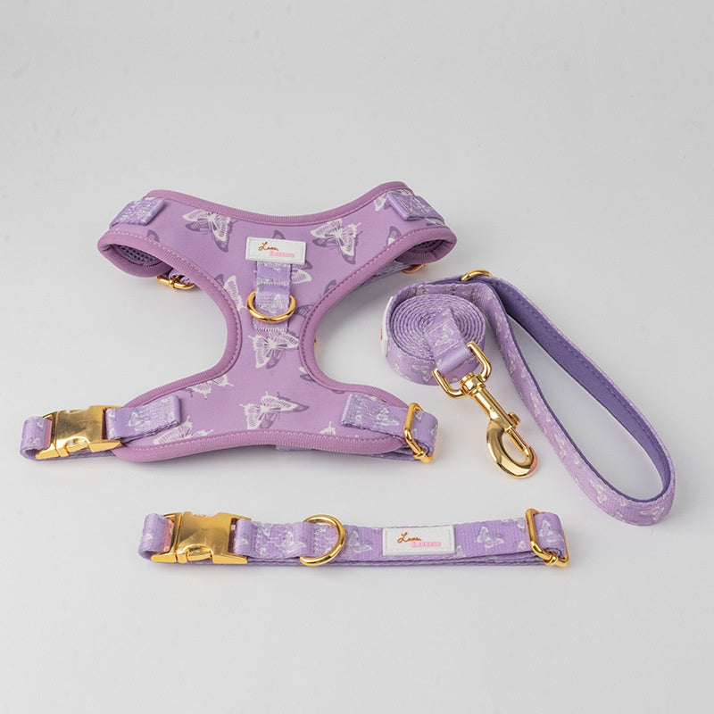 Dog Outfit Pet Extra-Large Collar And Leash