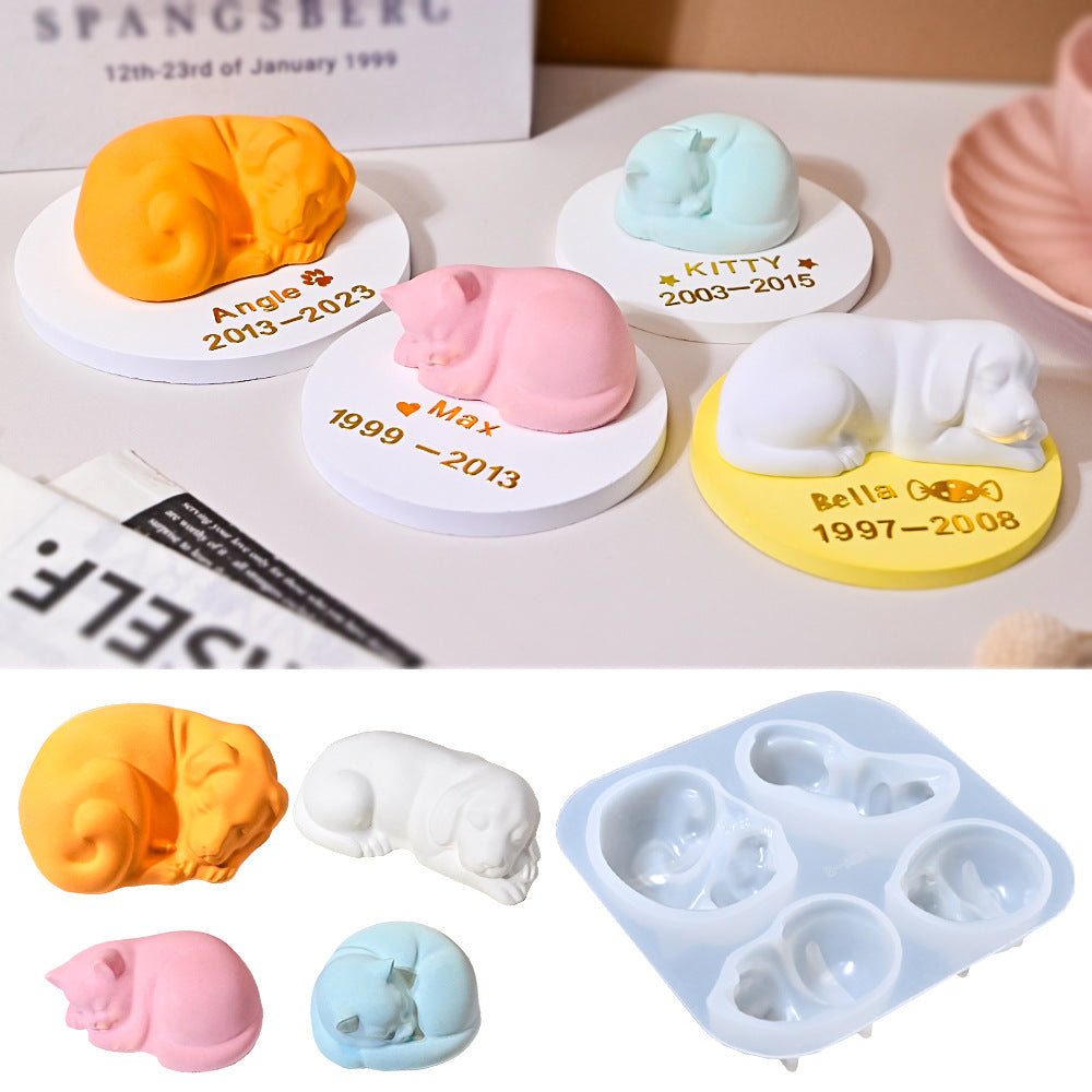 Pet Silicone Aromatherapy Gypsum Mold