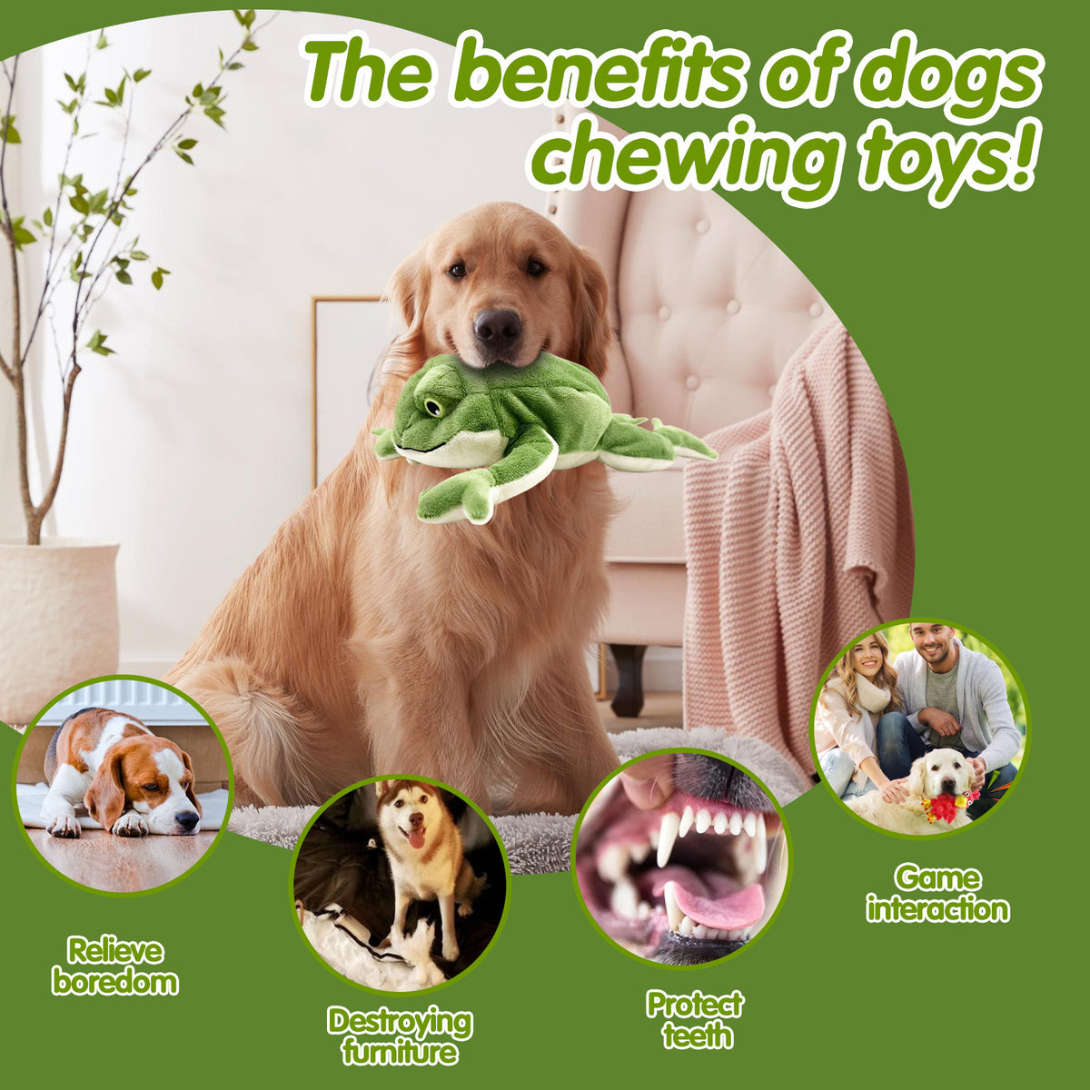 Hot-Selling Pet Plush Toys Sound And Bite-Resistant Companionship Golden Retriever Magic Fight Teddy Dog Toys New Doll