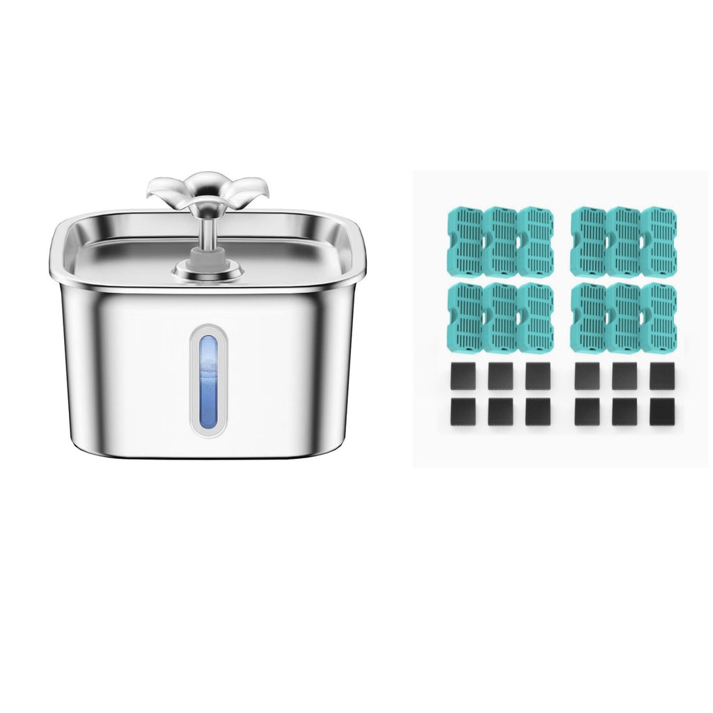 Floral Water Dispenser Dishwasher-Safe Quiet Operation