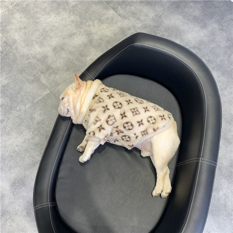 Fleece-Lined Polyester Padded Dog Coat