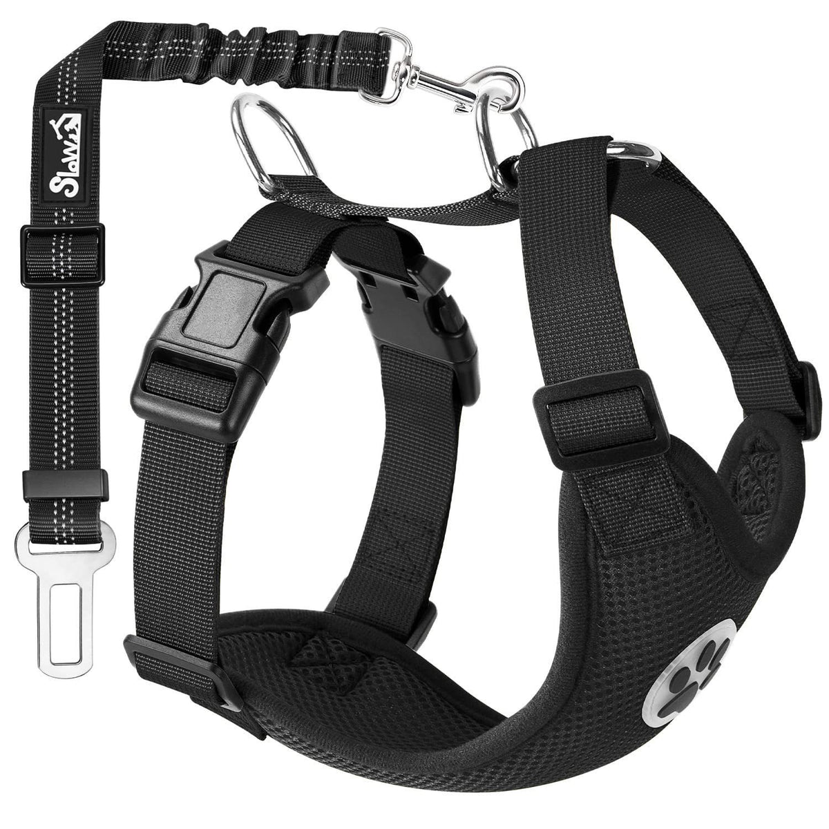 Reflective Dog Leash and Vest Chest Strap