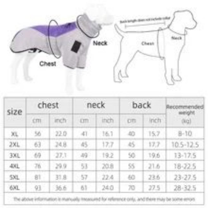 Reflective Waterproof Large Dog Winter Jacket
