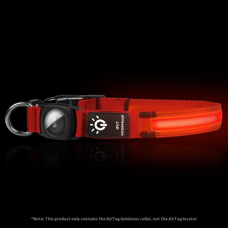 Protective Cover Positioning Tracker Waterproof Led Pet Luminous Collar