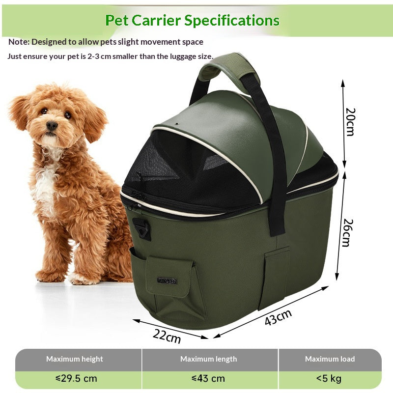 Rear-Mounted Pet Basket For Bicycles