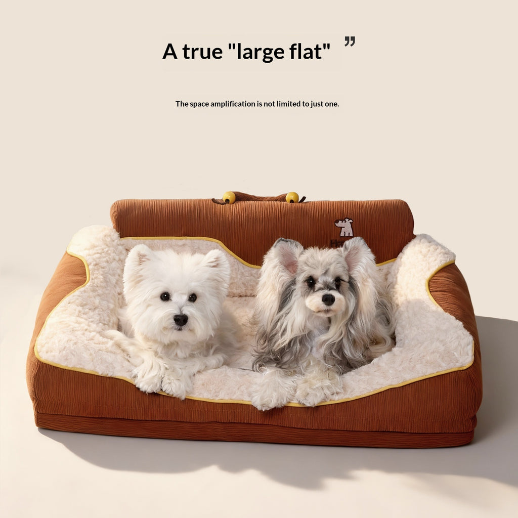 Four-Sided Detachable And Washable Dog Bed For Fall And Winter