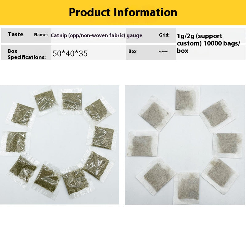 Catnip Tea Bag 1G Non-Woven Fabric
