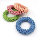 Cotton String Molar Braided Ring Knot Toy