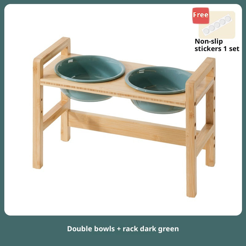 Cross-Border Ceramic Large-Capacity Dog Bowl Feeder