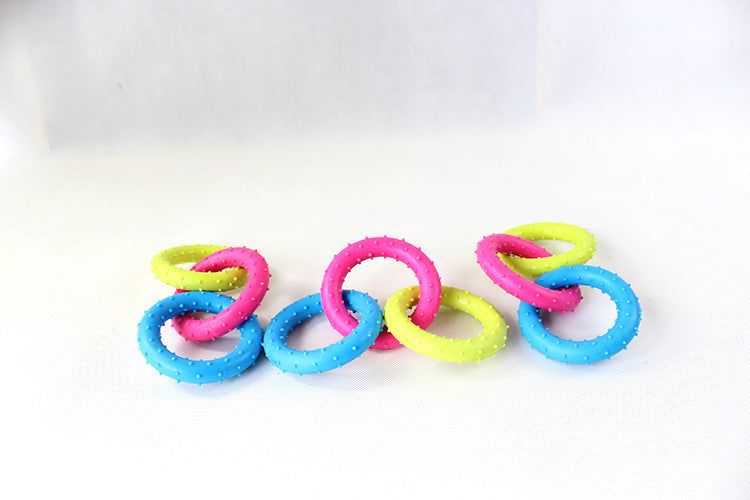 Rubber Three-Chain Dog Bite-Resistant Molar Toy