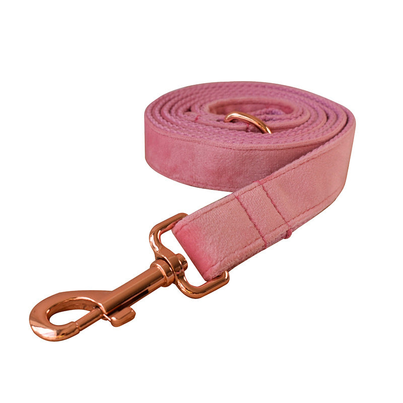Goose Down Dog Collar Rose Gold Buckle