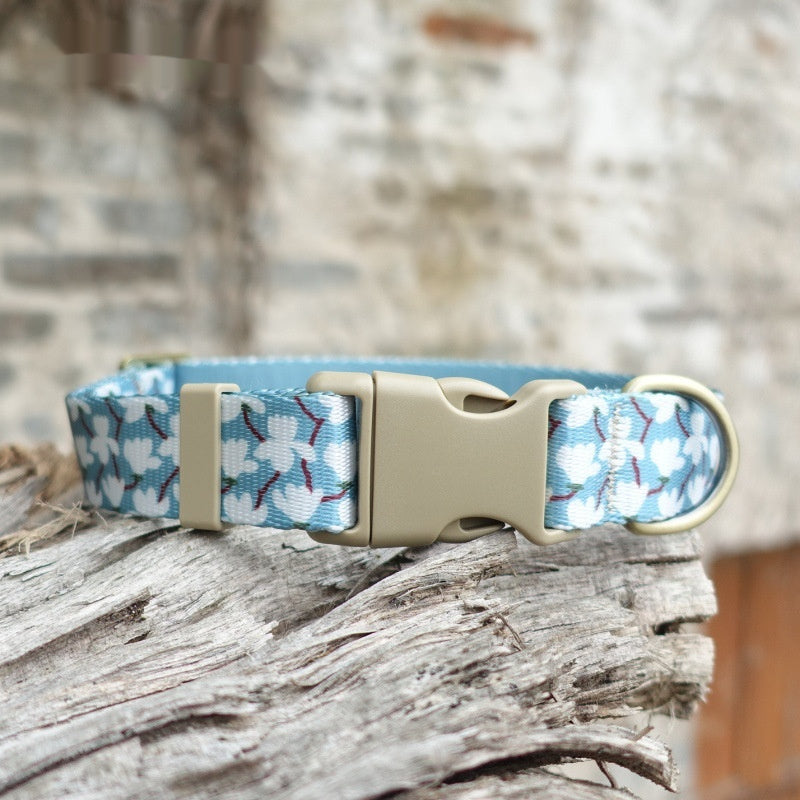 Nylon-Like Silk-Screened Dog Collar