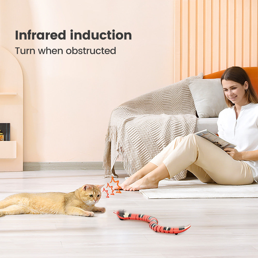 Interactive Electric Induction Snake Dog Toy