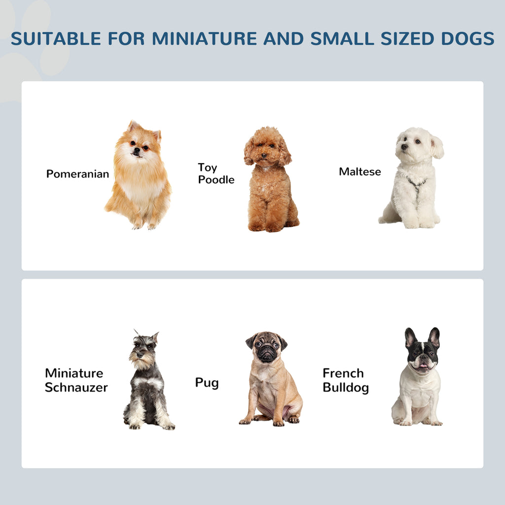 6" Height Small Puppy Dog Feeding Station For Messy Pets, Stainless Steel Elevated Dog Bowls With Modern Wooden Frame, Dog Food Stand Pet Fe