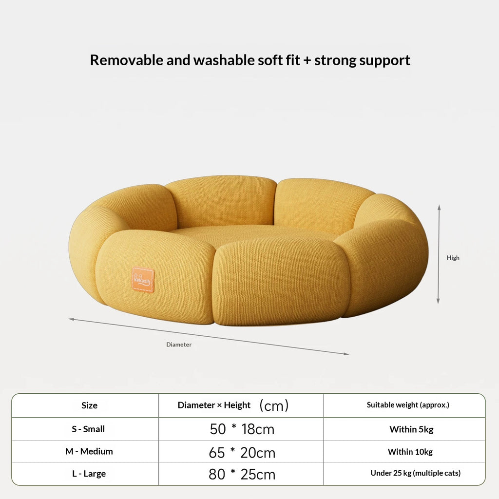 All-Season Round Pet Bed